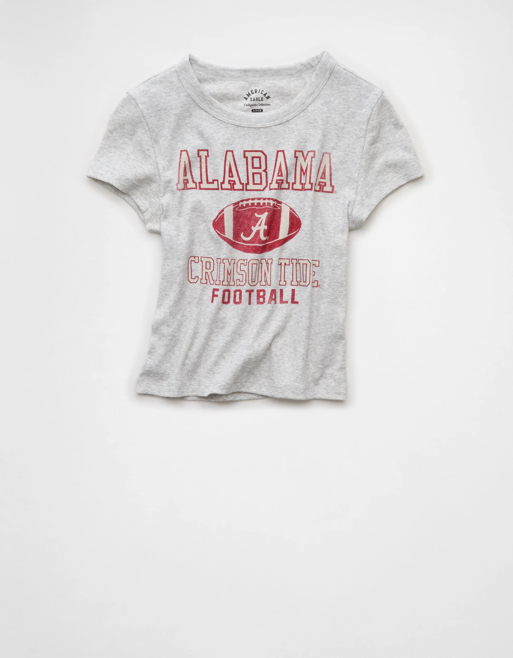 AE Alabama Crimson Tide Graphic Cropped Baby Tee | American Eagle Outfitters (US & CA)