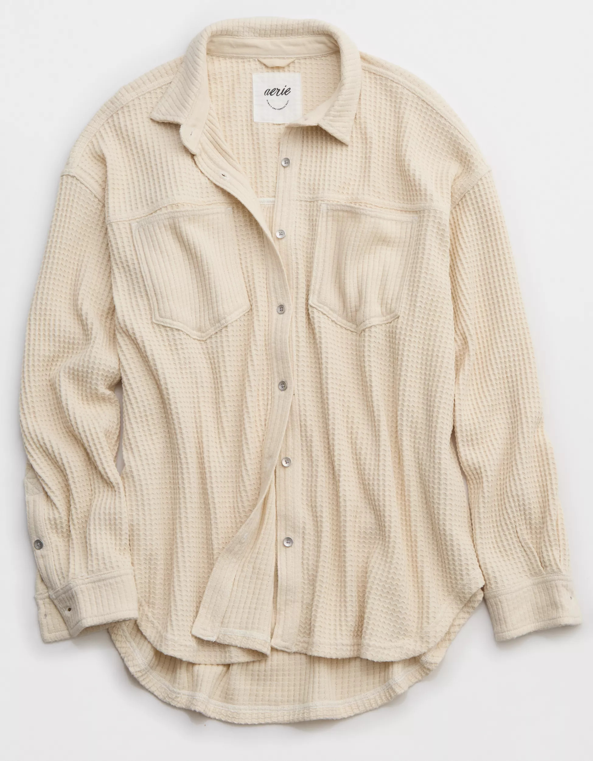Aerie Anytime Fave Waffle Shirt | Aerie