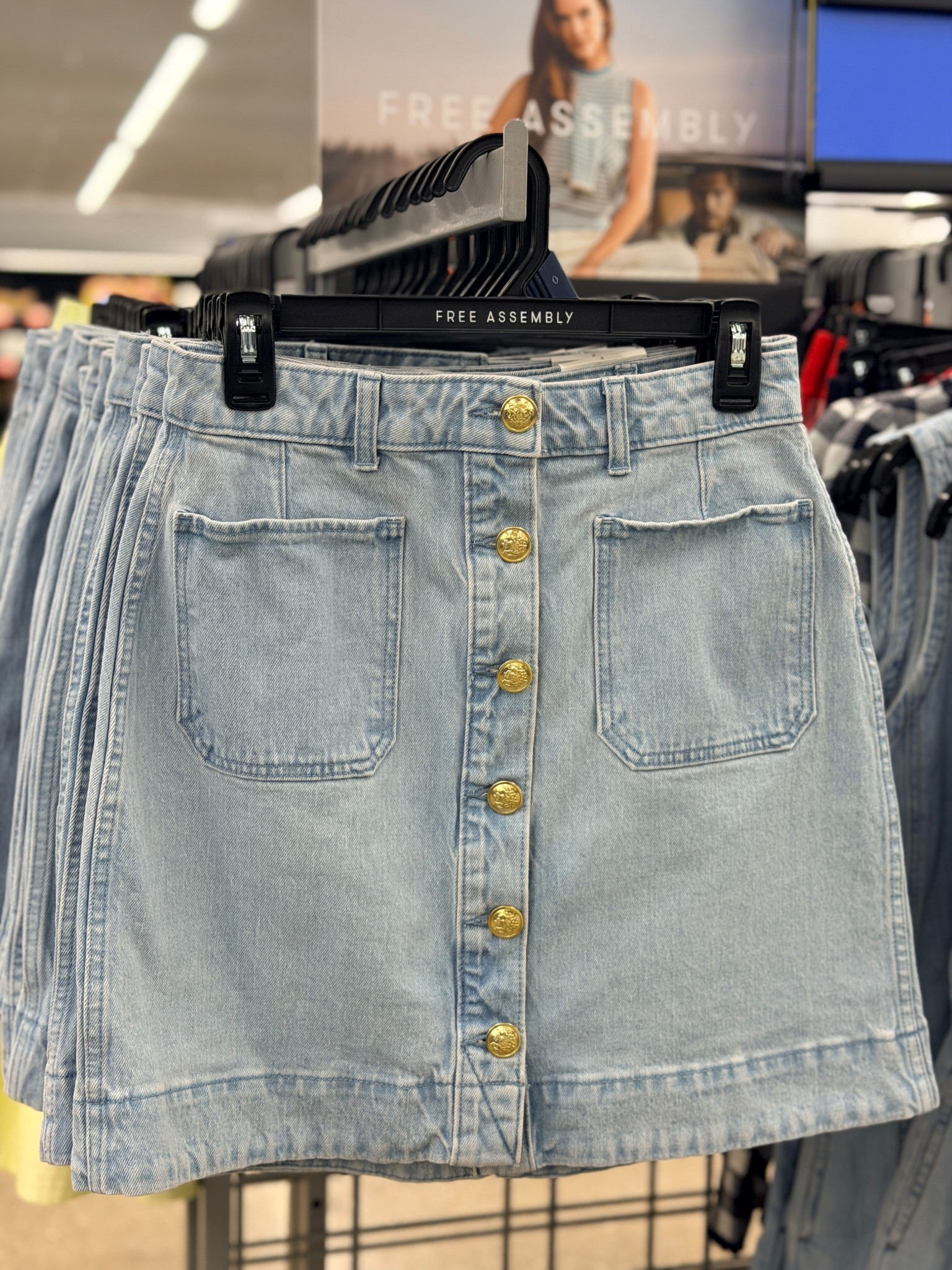 Look fo less from revolve! Wear this al summer / spring long. Long denim skirt with quality seems and buttons. 

#LTKWorkwear #LTKhaul #LTKspringtrends