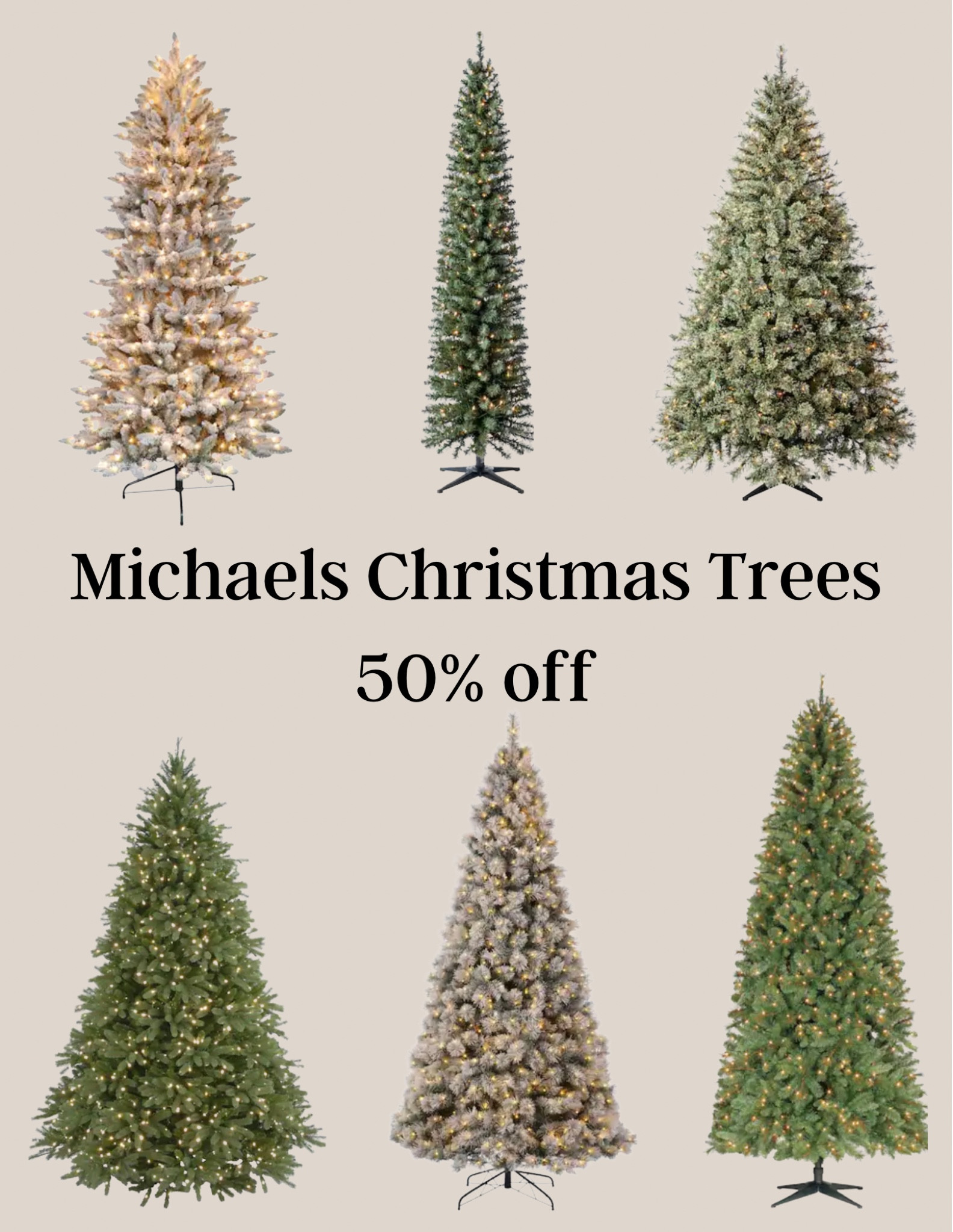 50% off Christmas trees at Michaels! 🎄

#LTKSeasonal #LTKHoliday #LTKsalealert