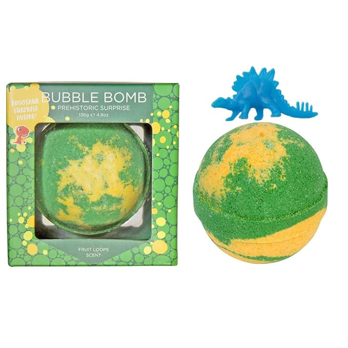 Dinosaur Bubble Bath Bomb for Kids with Surprise Toy Squishy Dinosaur Inside by Two Sisters Spa. ... | Amazon (US)