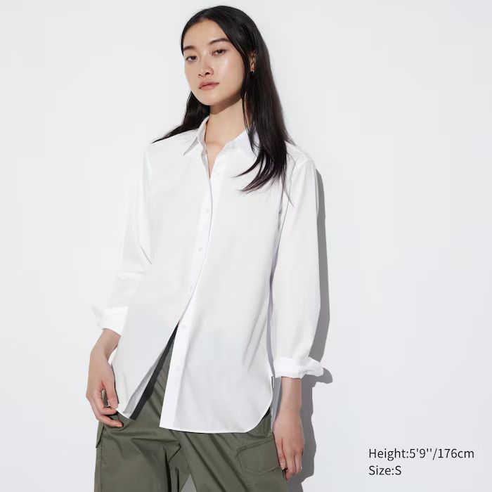 Extra Fine Cotton Long-Sleeve Shirt | UNIQLO (US)