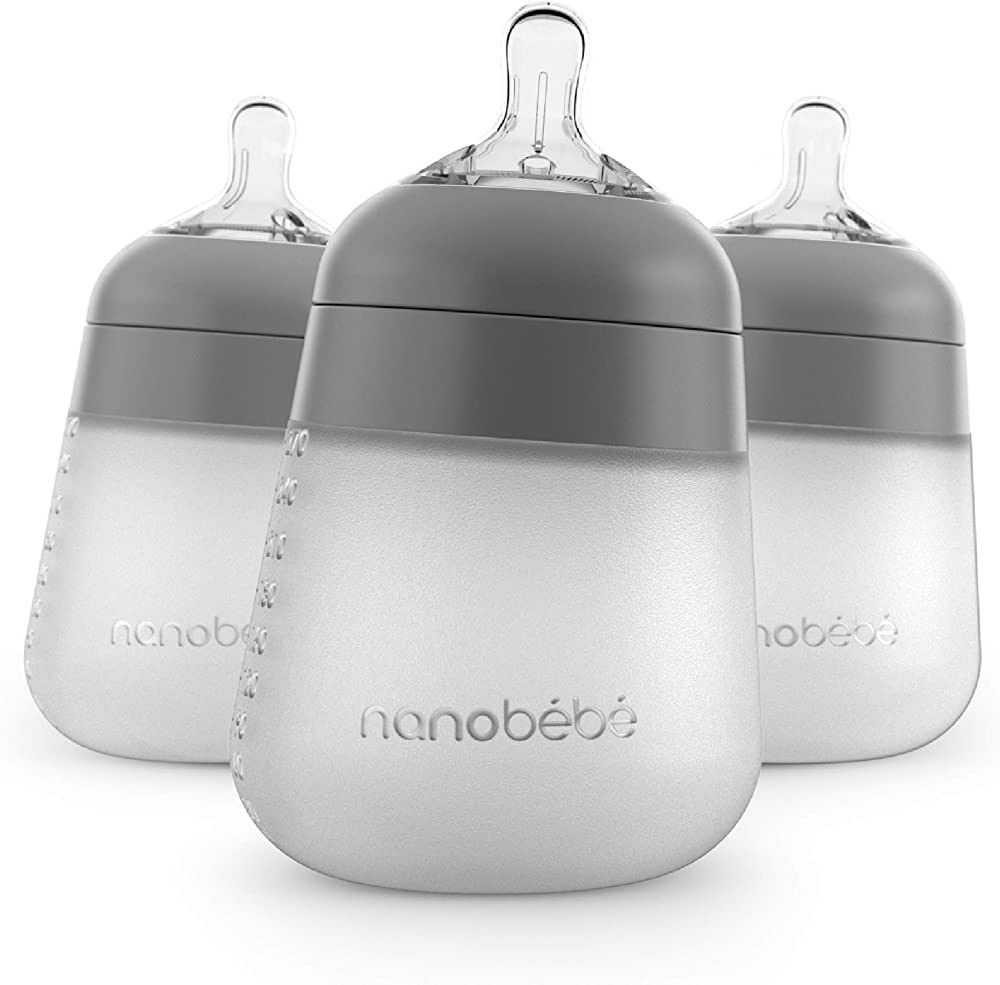 Nanob\u00e9b\u00e9 Flexy Silicone Baby Bottle, Anti-Colic, Natural Feel, Non-Collapsing Nipple, N... | Amazon (US)