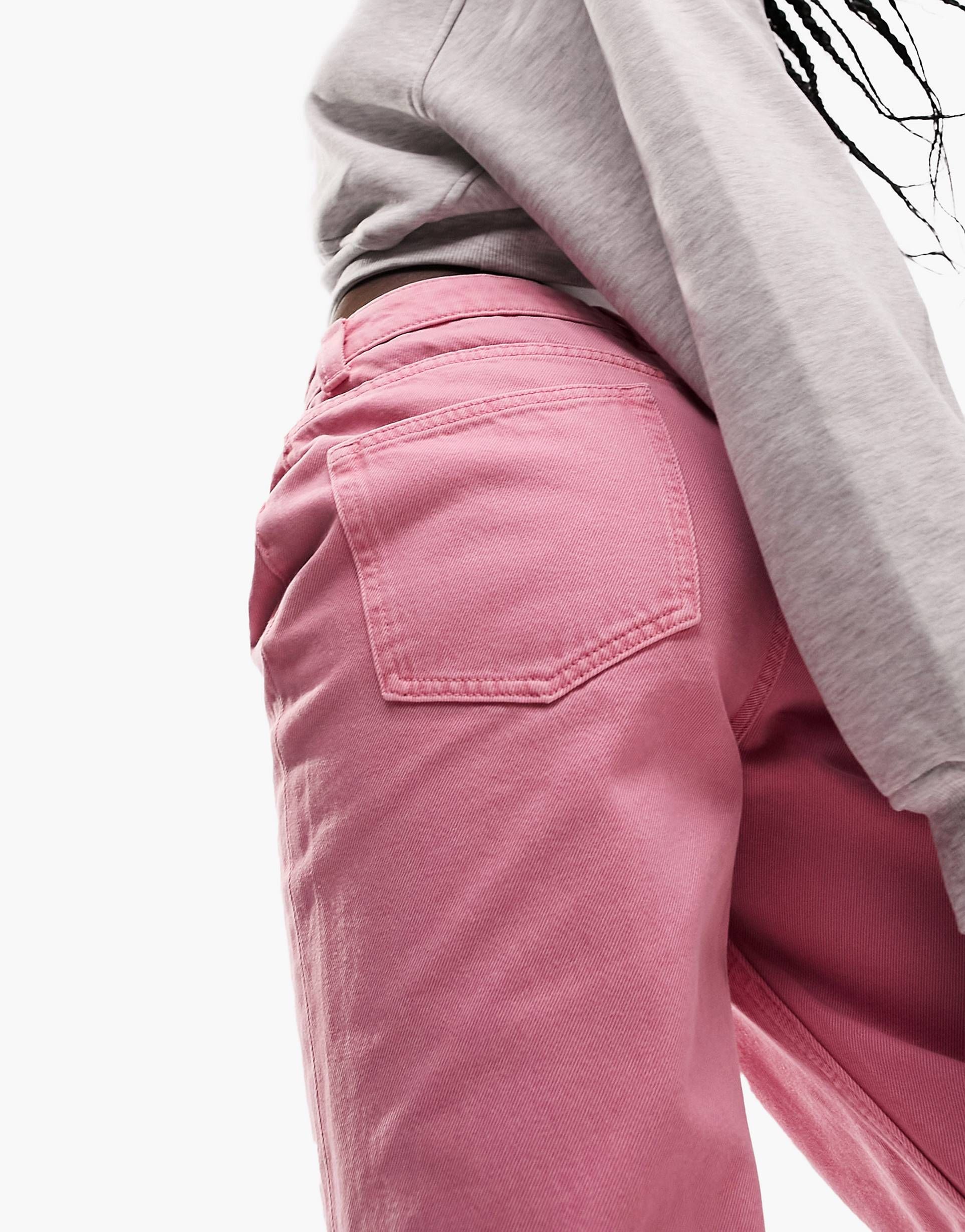 ASOS DESIGN dad jean in hot pink | ASOS (Global)