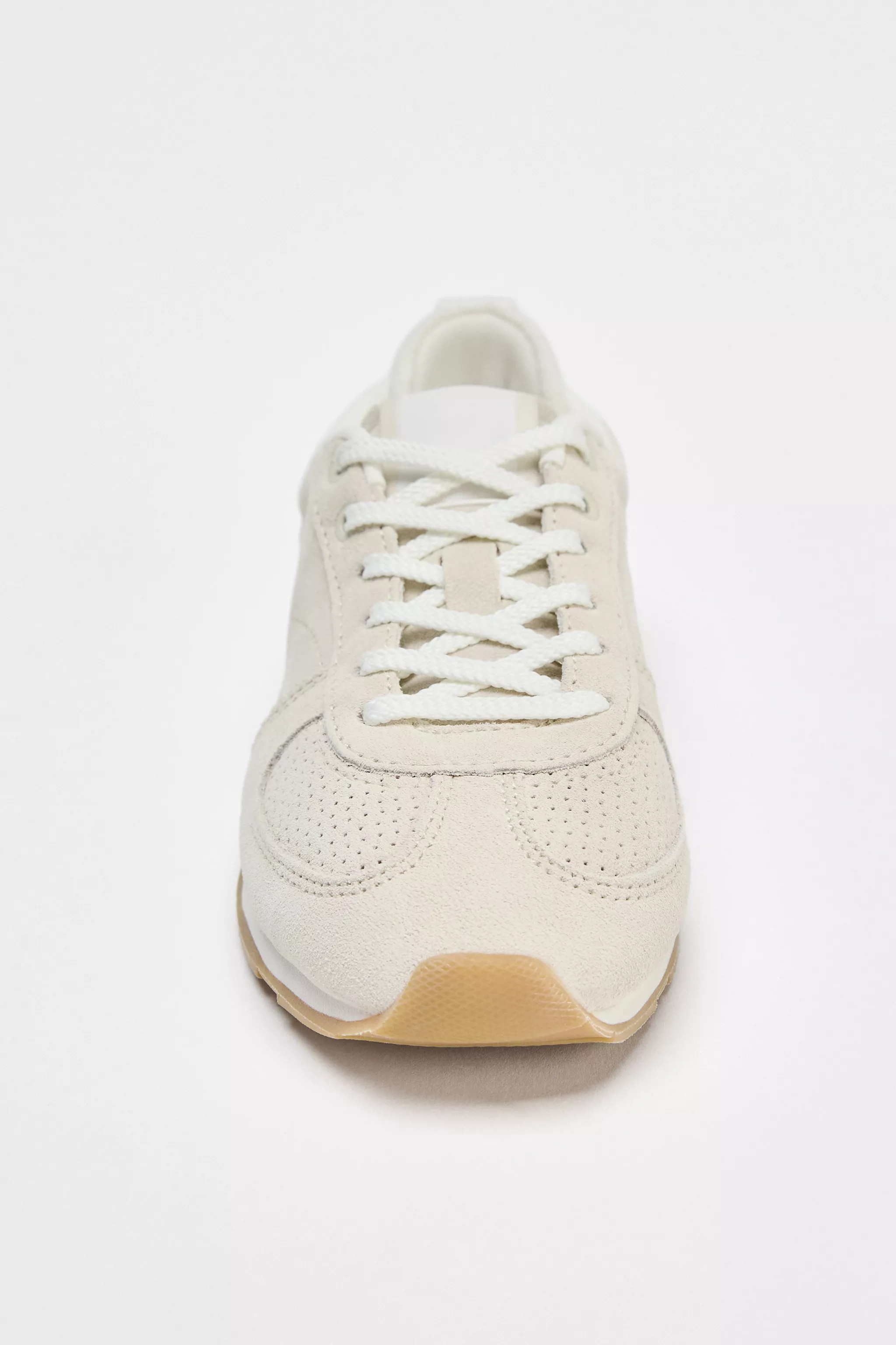SPLIT LEATHER RUNNING SNEAKERS | Zara Canada