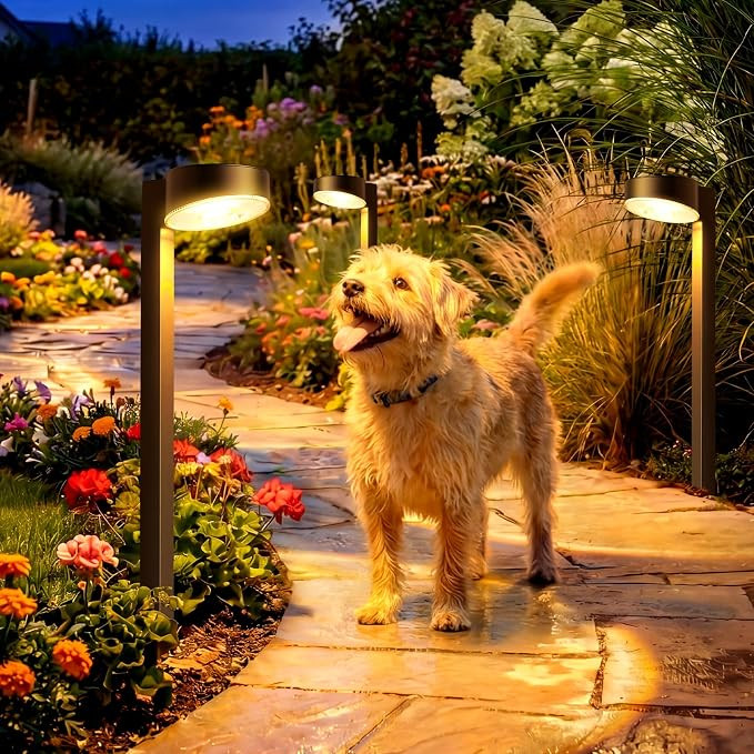 VOLISUN Solar Pathway Lights Outdoor, 12 Pack 3CCT(3000K/4500K/6000K) Bright Solar Walkway Lights... | Amazon (US)