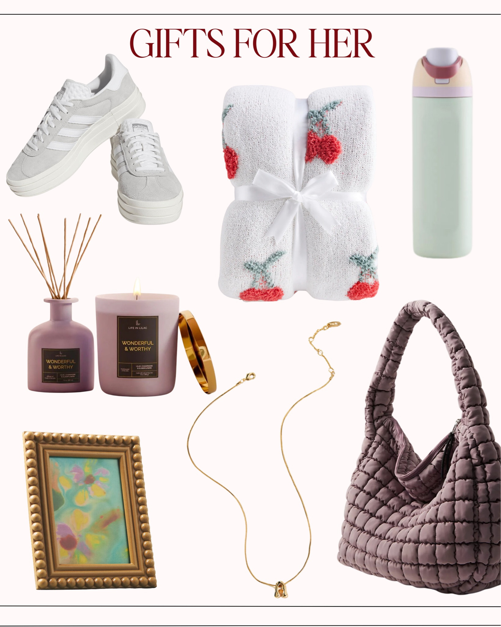 #adidas #sneakers #giftsforher #christmas #purse #freepeople #anthropologie #necklace #initialnecklace #candle #lifeinlilac #blanket #styledcollection #throwblanket #owala #waterbottle #urbanoutfitters #pictureframe #giftidea #giftguide

#LTKHoliday #LTKGiftGuide #LTKCyberWeek