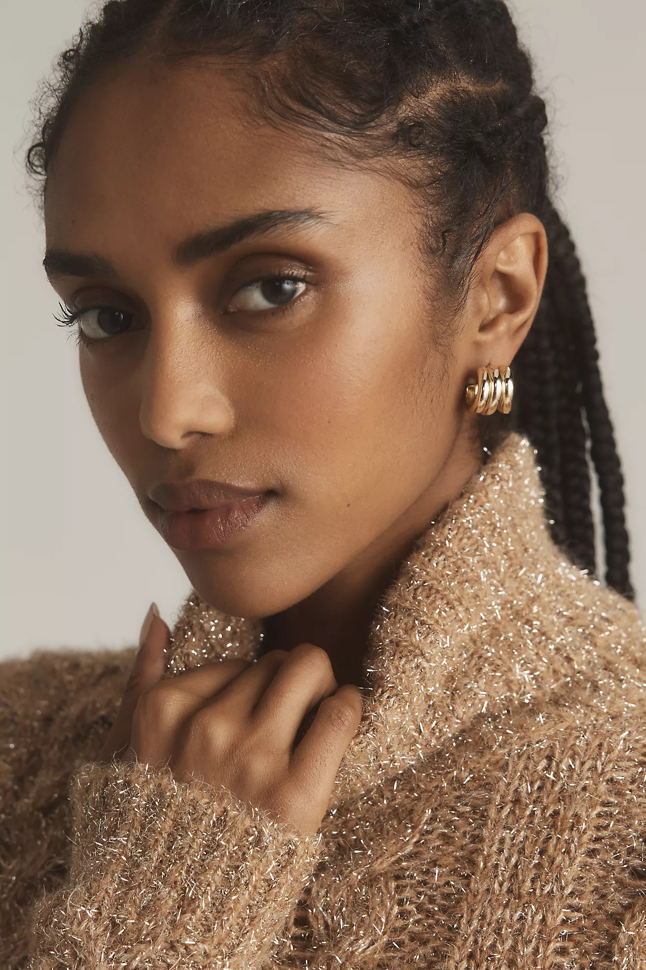 Triple Loop Huggie Earrings | Anthropologie (US)