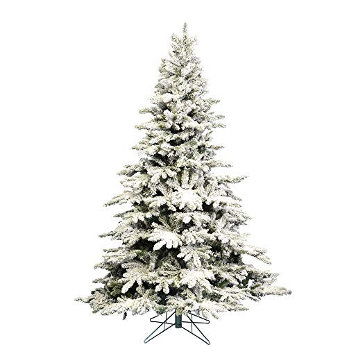 Vickerman 6.5 ft Tall Flocked Utica Fir Artificial Christmas Tree - with 1224 Tips - Unlit | Amazon (US)