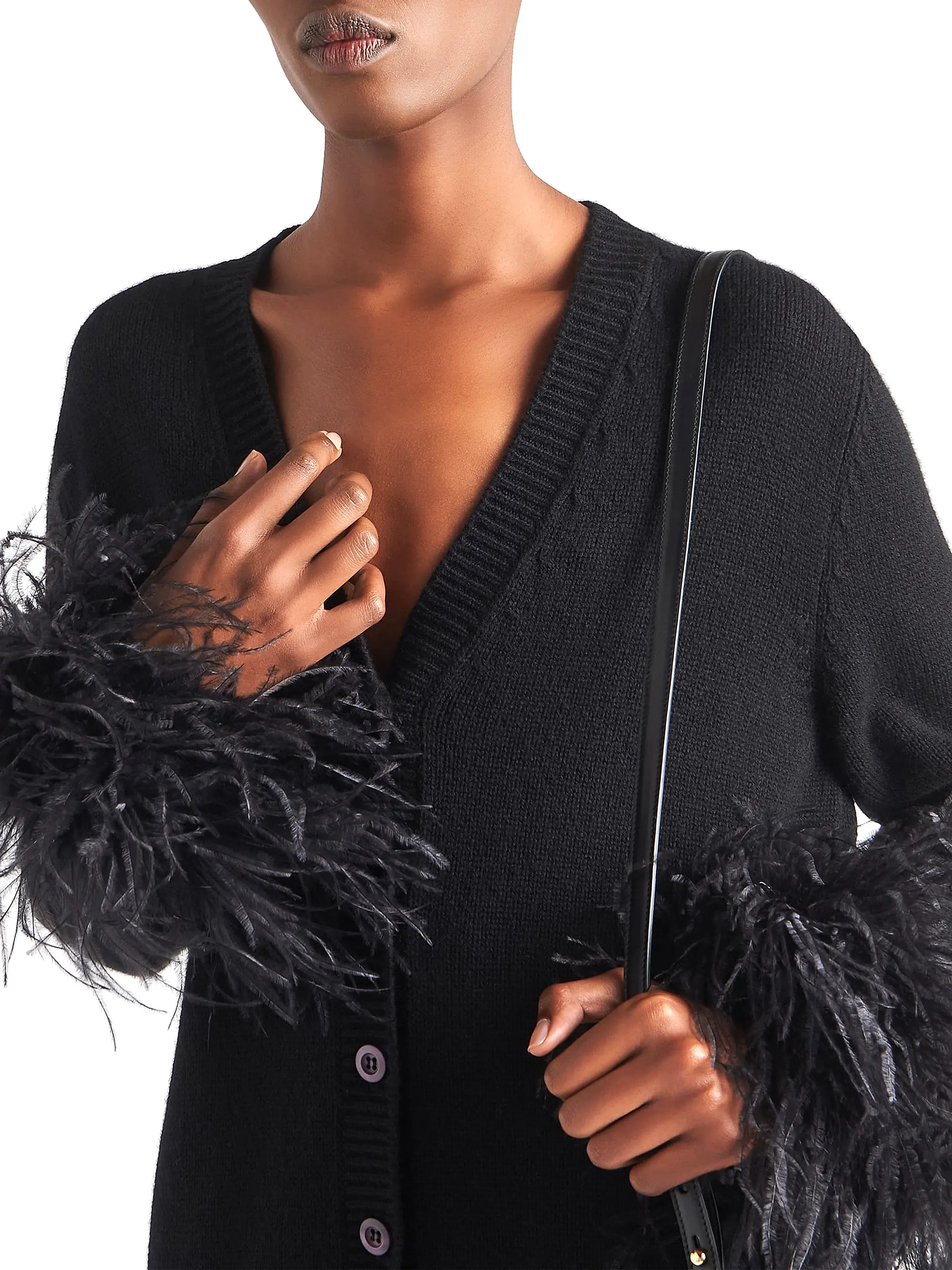 Shop Prada Cashmere Cardigan | Saks Fifth Avenue | Saks Fifth Avenue