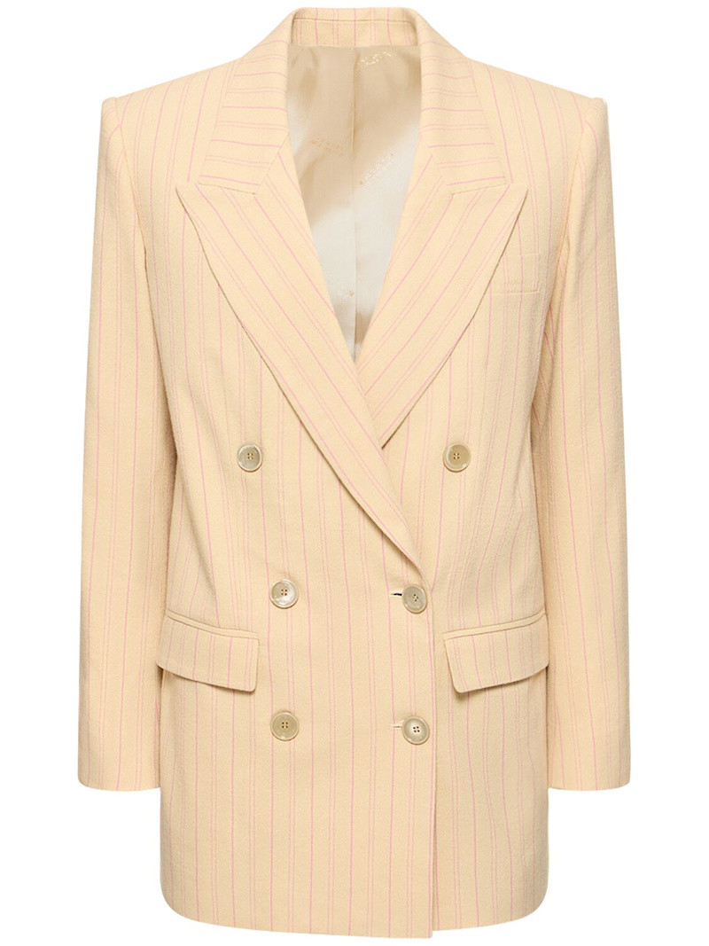 Nevim striped cotton & viscose blazer | Luisaviaroma