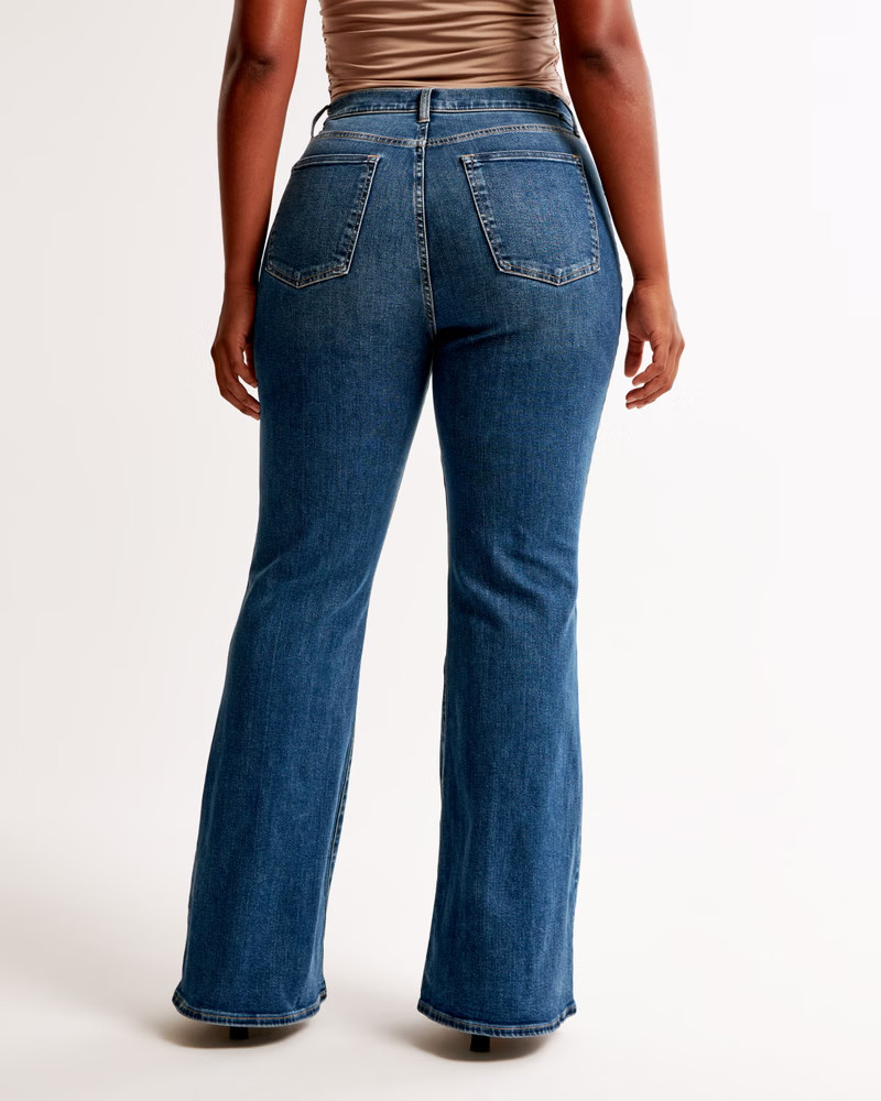 Curve Love Ultra High Rise Stretch Flare Jean | Abercrombie & Fitch (US)