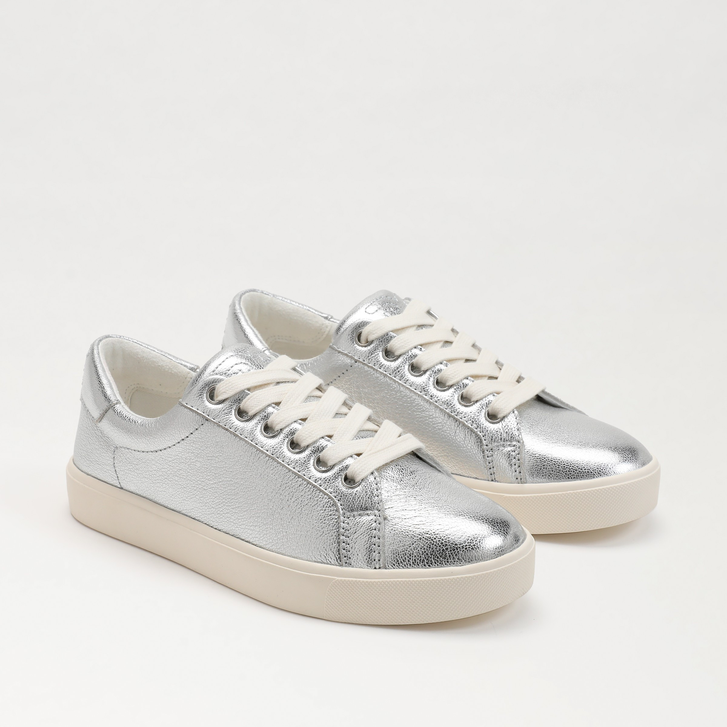 Sam Edelman Ethyl Lace Up Sneaker Soft Silver 5.5 | Sam Edelman