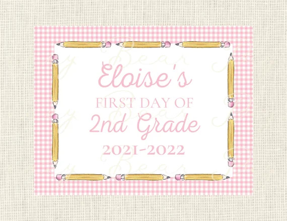 First Day of School Sign / Personalized / Back to School / | Etsy | Etsy (US)