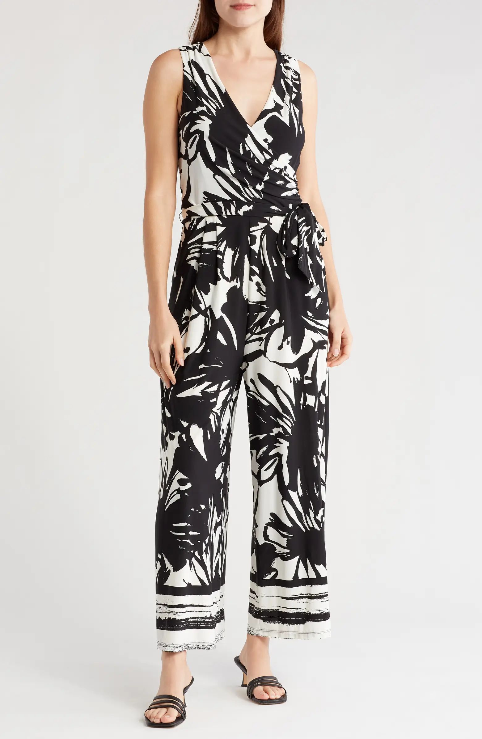 Abstract Floral Wide Leg Jumpsuit | Nordstrom Rack