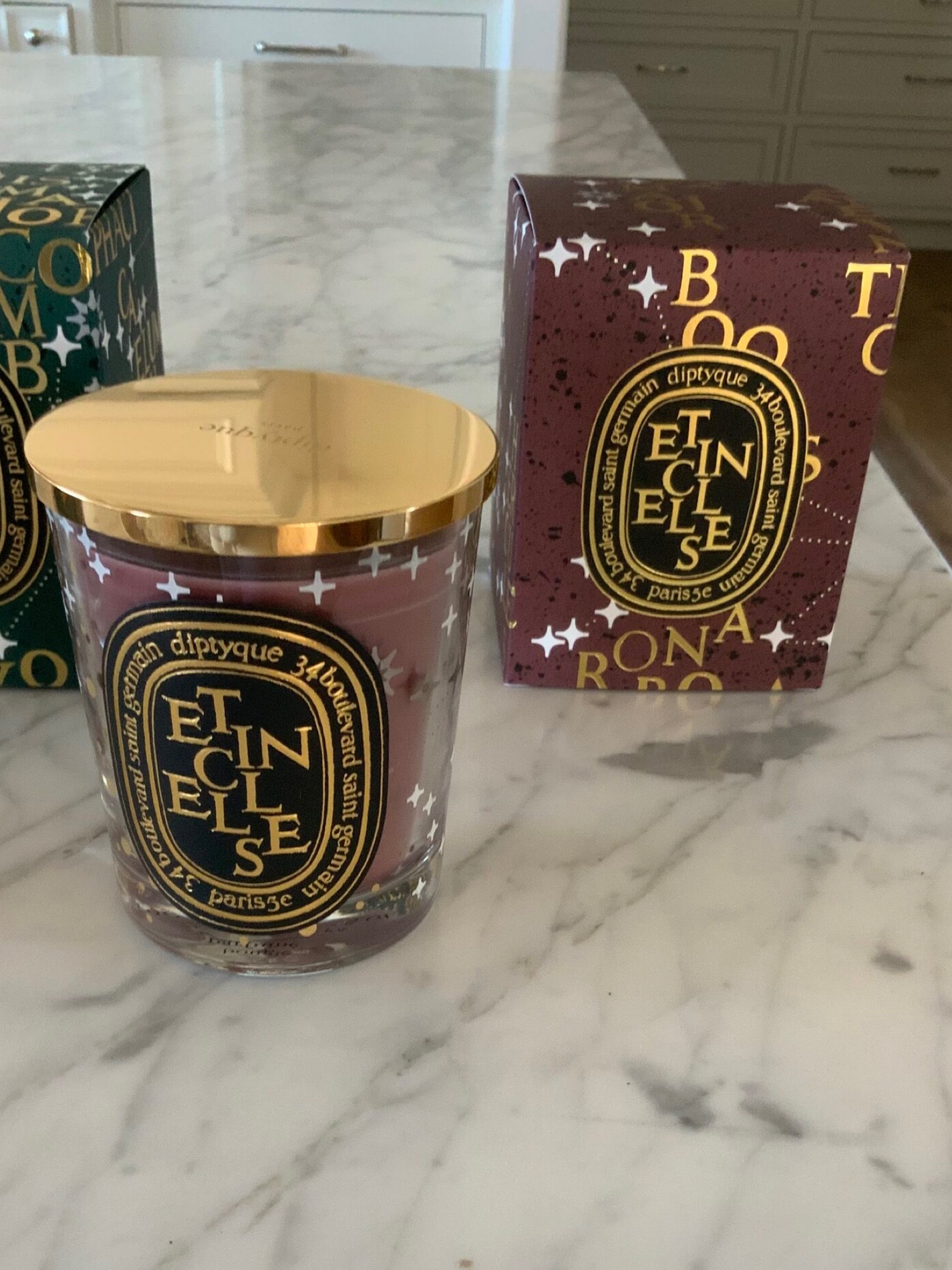 My favorite Diptyque Holiday candle of 2022, called “Etincelles”. It smells like Christmas Market and I love it!!

#LTKSeasonal