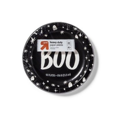 Disposable Dinnerware Plate - Black &#38; White - 60ct - 8.5&#34; - up &#38; up&#8482; | Target