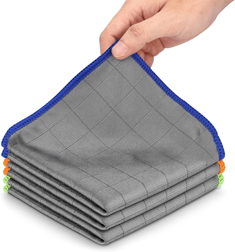 XANGNIER Microfiber Glass Cleaning Cloths,3 Pack Streak Free Miracle Cleaning Cloth,Reusable Lint... | Amazon (US)