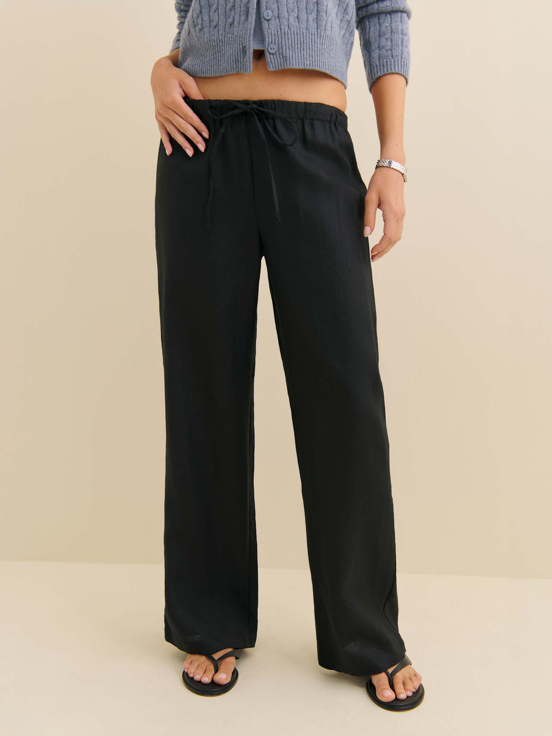 Olina Linen Pant | Reformation (Global)