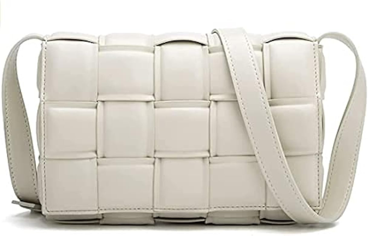 Luxury Design Waterproof Weave PU Leather Shoulder Crossbody Messenger Bags Women Purse and Handb... | Amazon (US)