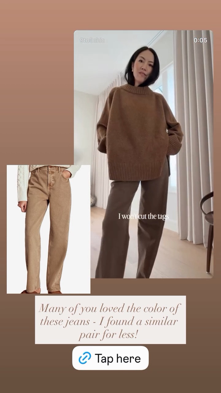 Look for less -Barrel Jeans by Boden
in color Tobacco

#brownjeans
#classicstyle
#ootd
#monochromaticoutfit
#brownpants

#LTKSeasonal #LTKootd #LTKgrwm