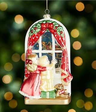 Trimsetter Christmas Magic Collection Children at Window Glass Ornament | Dillard's | Dillard's