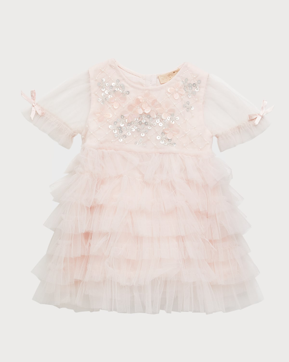 Girl's Bebe Chelsea Embellished Tulle Dress, Size 6M-24M | Neiman Marcus