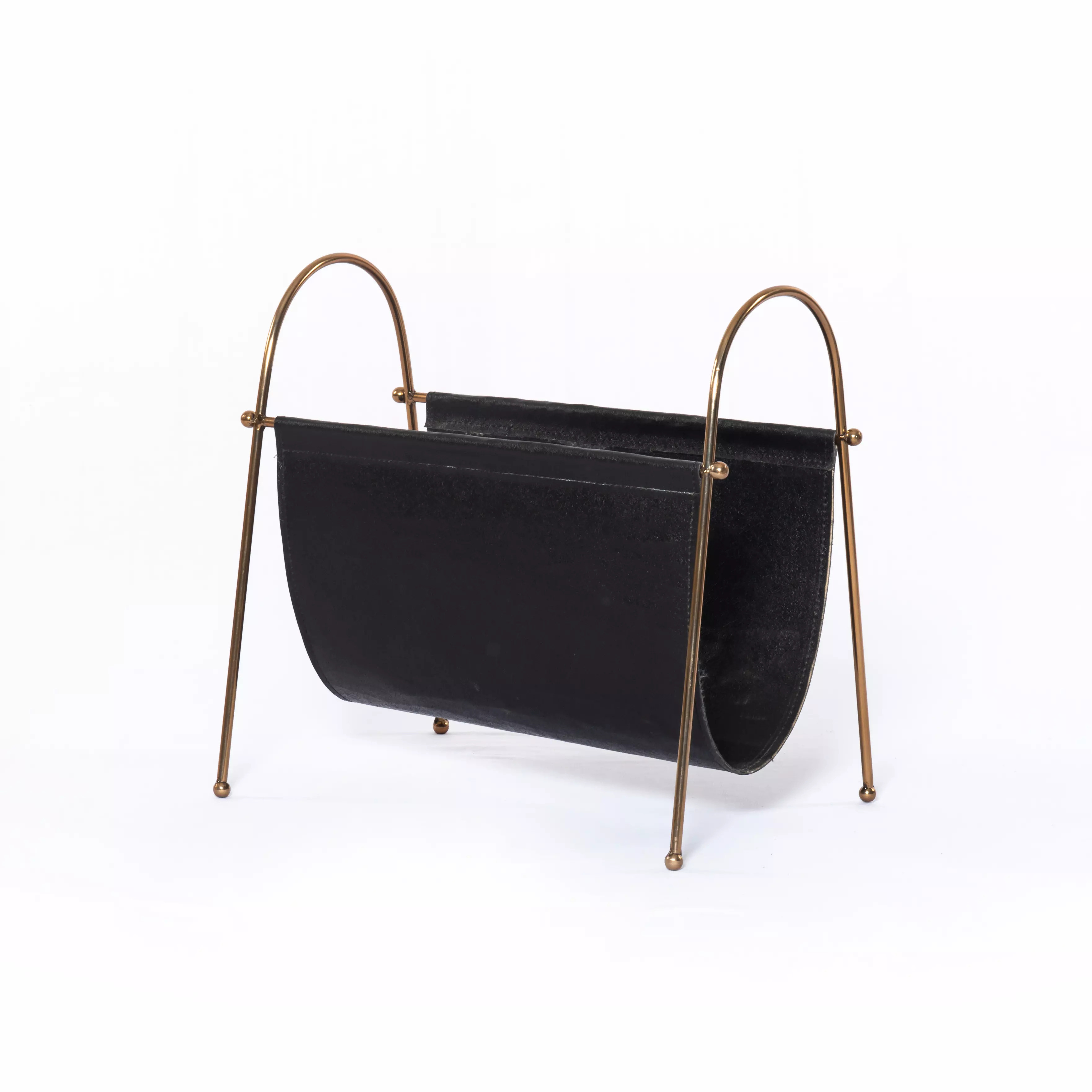 Tehsin Magazine Rack Satin Brass | Scout & Nimble