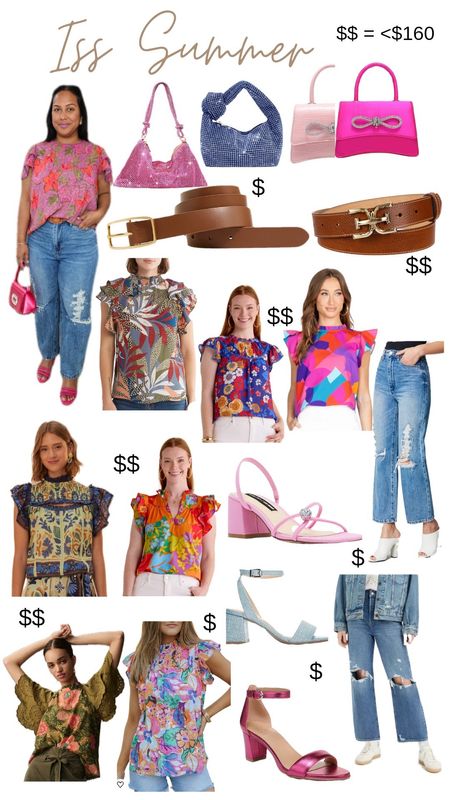 Printed colorful top and denim jeans outfit! Add fun accessories to add more whimsy!

#LTKStyleTip #LTKMidsize #LTKShoeCrush