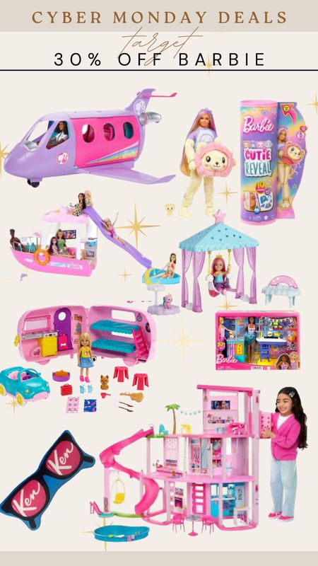 30% off all things Barbie #barbie #barbiesale #barbiedoll #barbiedreamhouse #barbieairplane #target #targetfind #blackfriday #cybermondaysales #cybermonday

#LTKkids #LTKfindsunder50 #LTKCyberWeek