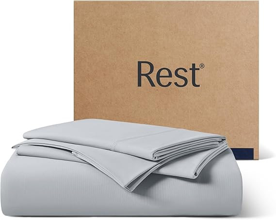 REST® Evercool®+ Starter Sheet Set, Queen, Light Gray, Breathable Bed Sheets for Hot Sleeper an... | Amazon (US)