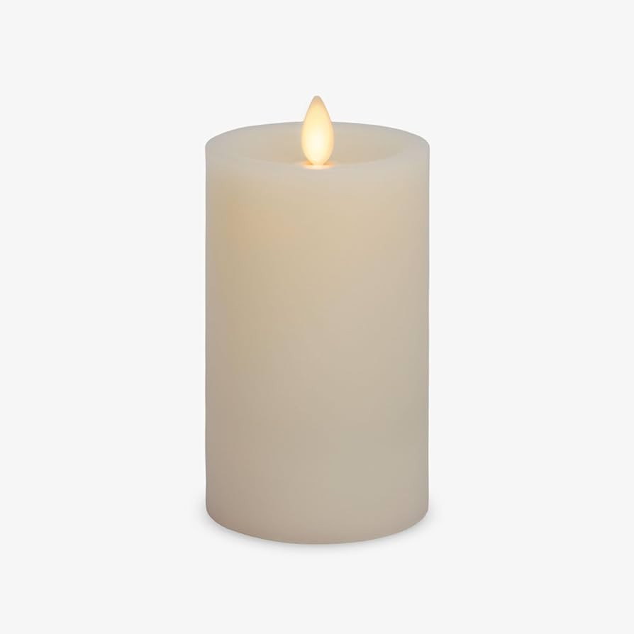 Luminara - Flameless LED Battery Operated Flickering Pillar Candles - Pearl Ivory - Pack of 1-3x5... | Amazon (US)