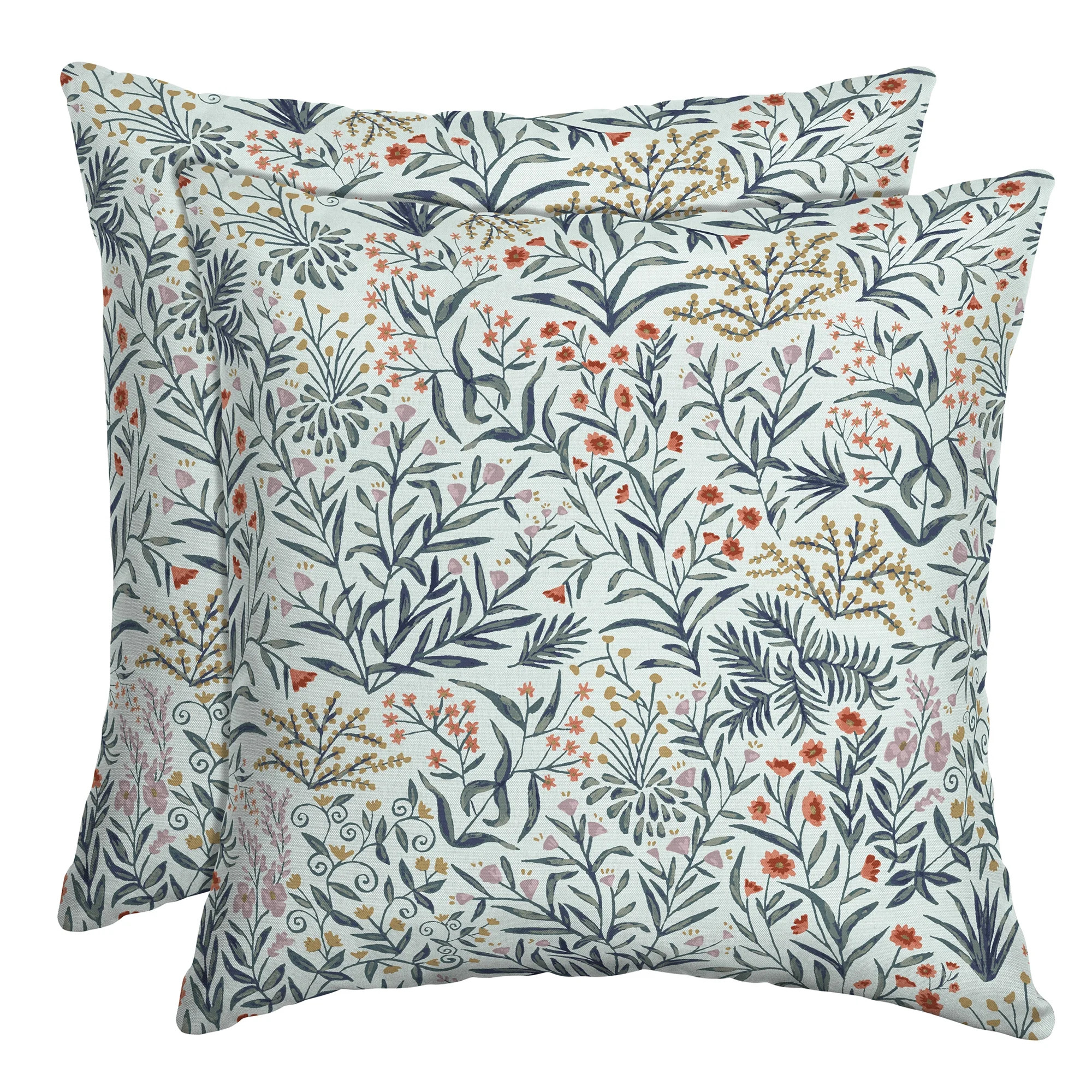 Arden Selections Pistachio Bontanical 16 x 16 in. Outdoor Throw Pillow, 2 pack - Walmart.com | Walmart (US)