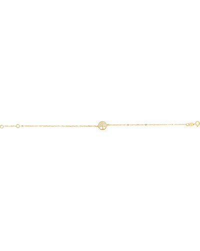 14K Italian Gold Italian Gold Tree of Life Bracelet | Gilt