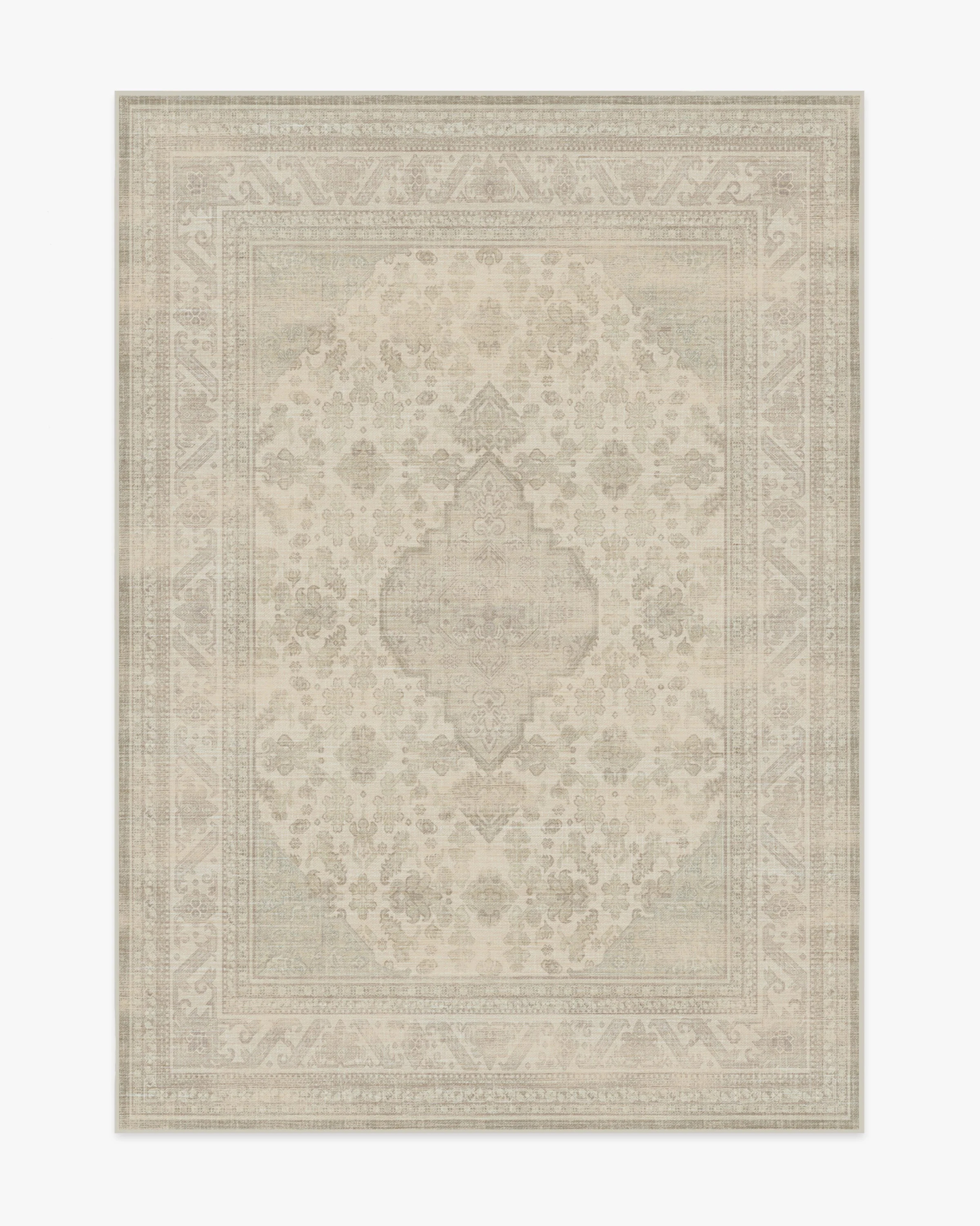 Rowan Soft Grey & Ivory Flatwoven Rug | Ruggable US | Ruggable