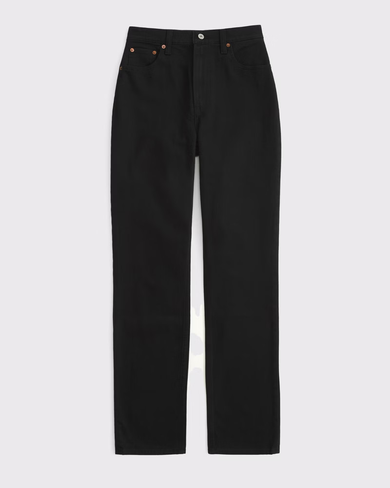 Curve Love Ultra High Rise 90s Straight Jean | Abercrombie & Fitch (US)