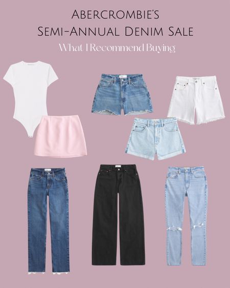 The semi annual Abercrombie denim sale is back! Here’s some of my absolute favs! Viral jeans are 25% off, it’s 15% off almost everything else PLUS my code “AFSHELBY” stacks for an extra 15% off. 

See product details for sizing 

#LTKmidsize #LTKstyletip #LTKsalealert