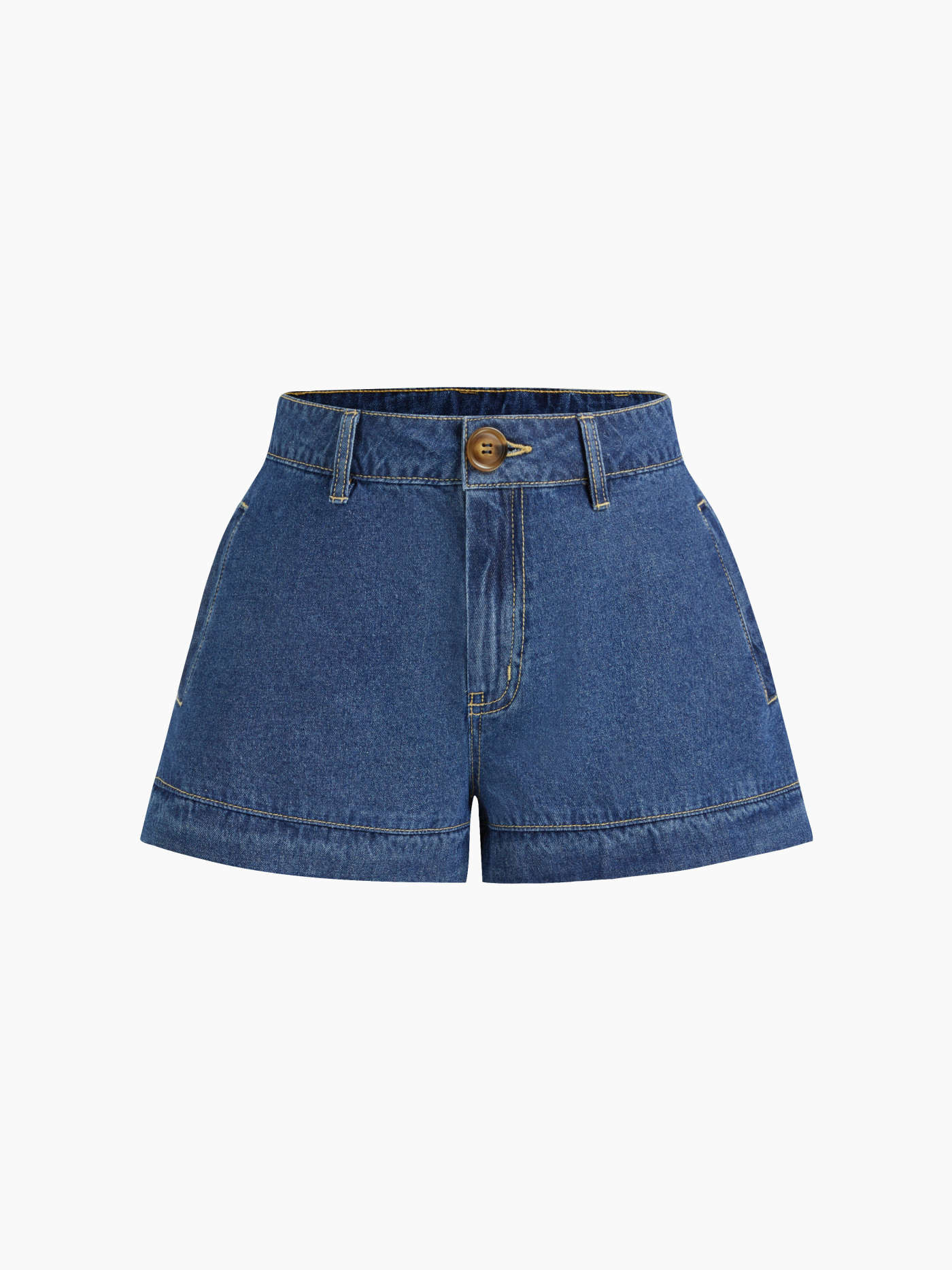 Denim Mid Rise Micro Shorts | Cider