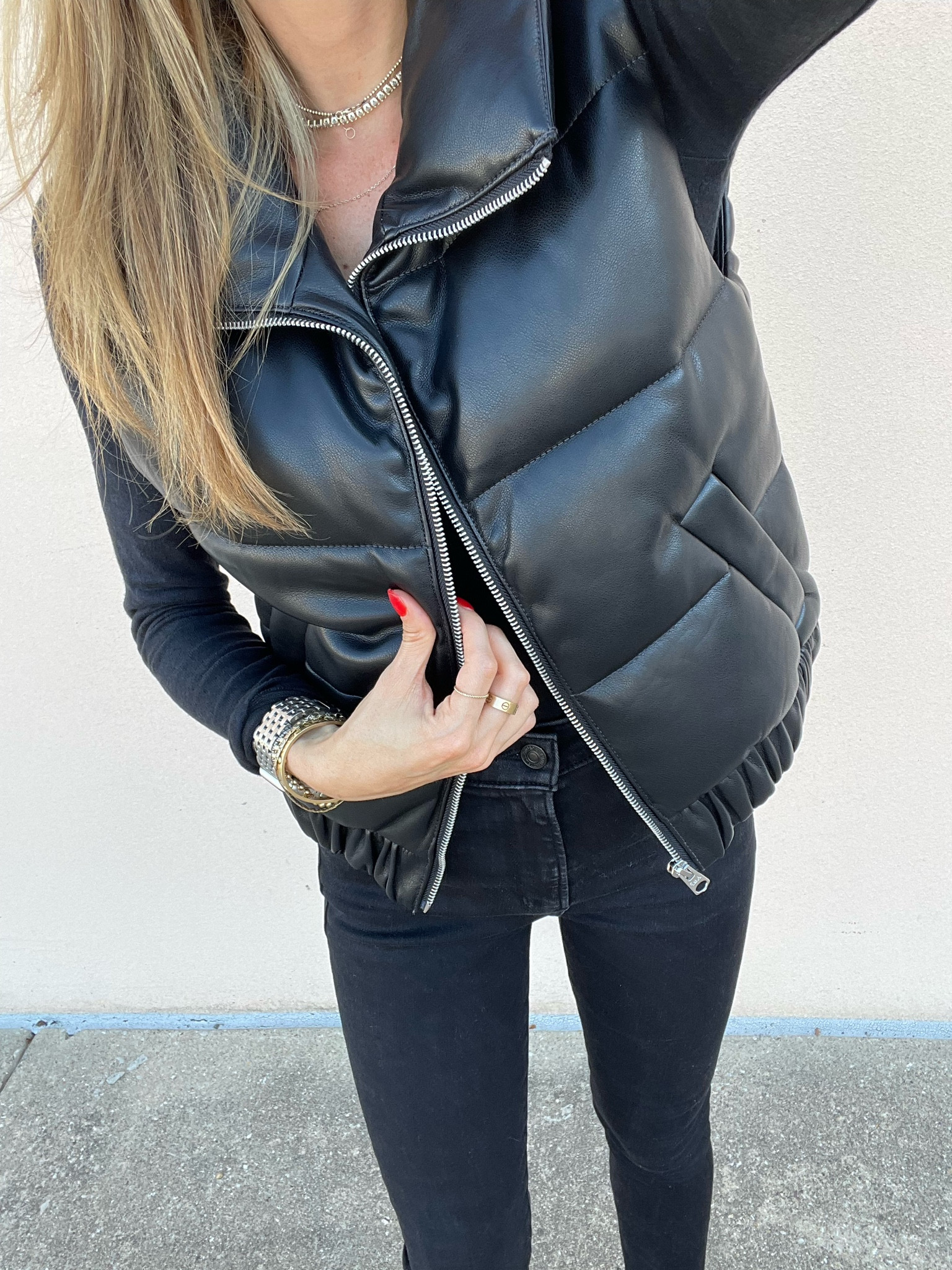 Black puffer vest on sale size xxs use code AFBELBEL 

#LTKunder50 #LTKCyberweek #LTKunder100
