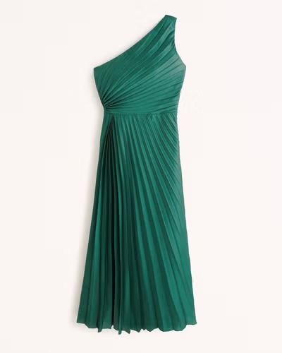 Women's The A&F Giselle Pleated One-Shoulder Maxi Dress | Women's Best Dressed Guest Collection |... | Abercrombie & Fitch (US)
