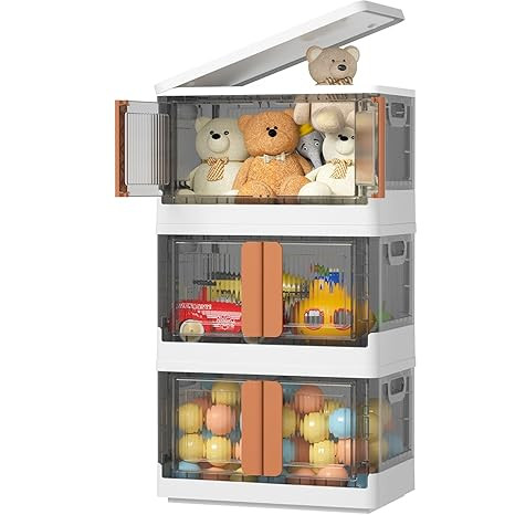 HAIXIN Closet Organizers and Storage, Plastic Trunk Organizer, Dorm Room Essentials, 8.4 Gal Coll... | Amazon (US)