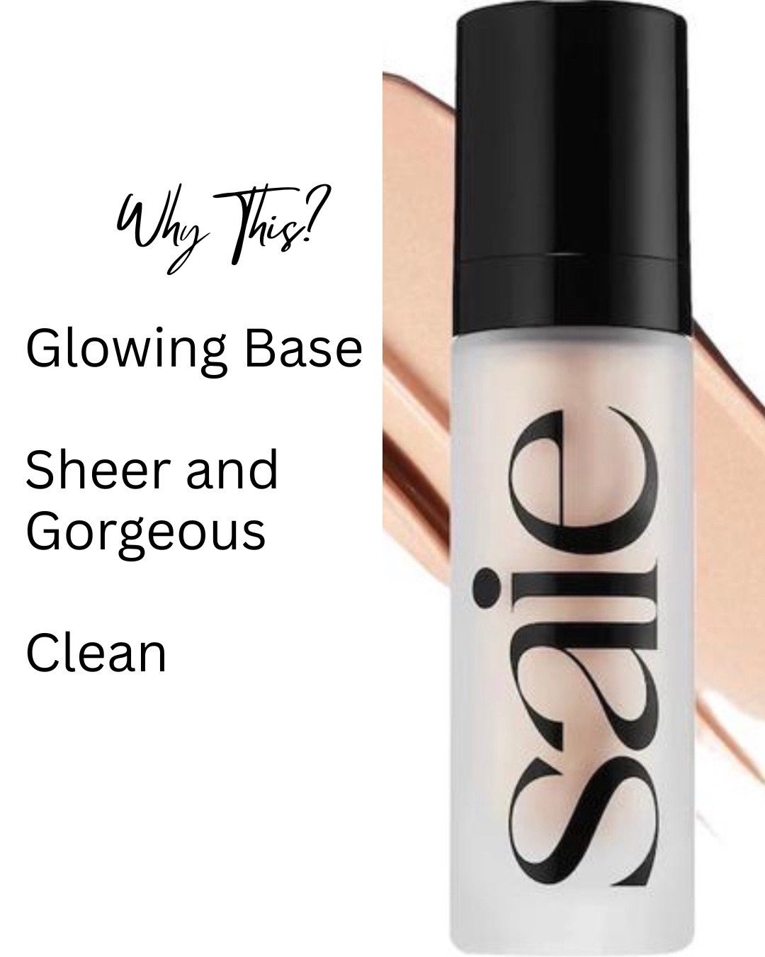 Your glow starts here ✨
This glowy base / illuminating primer gives a sheer, radiant finish under makeup.
Perfect for dewy skin lovers and clean beauty routines.

#saiebeauty #dewyskin #glowymakeup #cleanmakeup #makeupbase

#LTKBeauty #LTKgrwm #LTKWedding