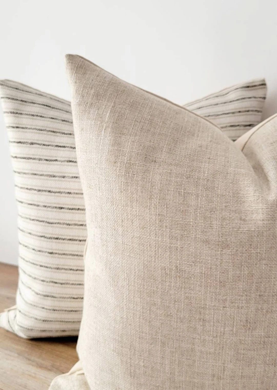 Natural textured beige pillow cover, minimalist casual beige throw pillow, organic style accent p... | Etsy (CAD)