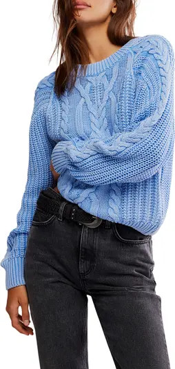 Frankie Cable Cotton Sweater | Nordstrom