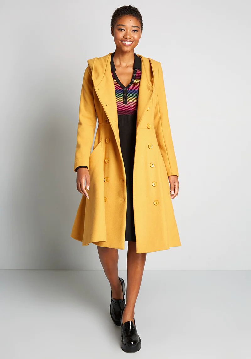 Shining So Brightly Swing Coat | ModCloth