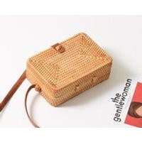 Rattan Bag Bali Handwoven Rectangle Shape with Snap Claps  GeoMango | Etsy (US)