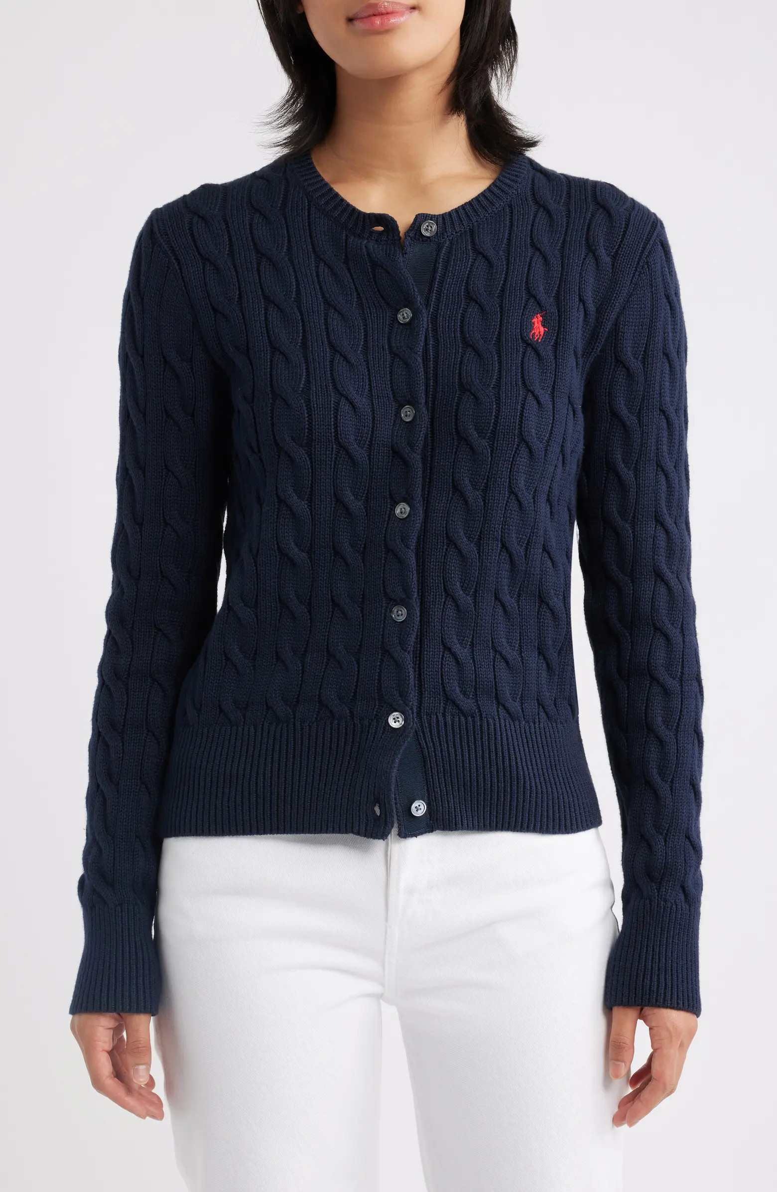 Cable Knit Cotton Cardigan | Nordstrom