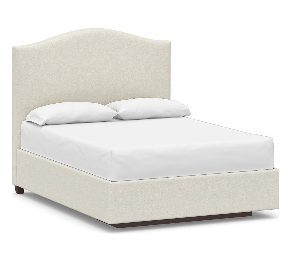 Raleigh Curved Upholstered Storage Bed | Pottery Barn (US)
