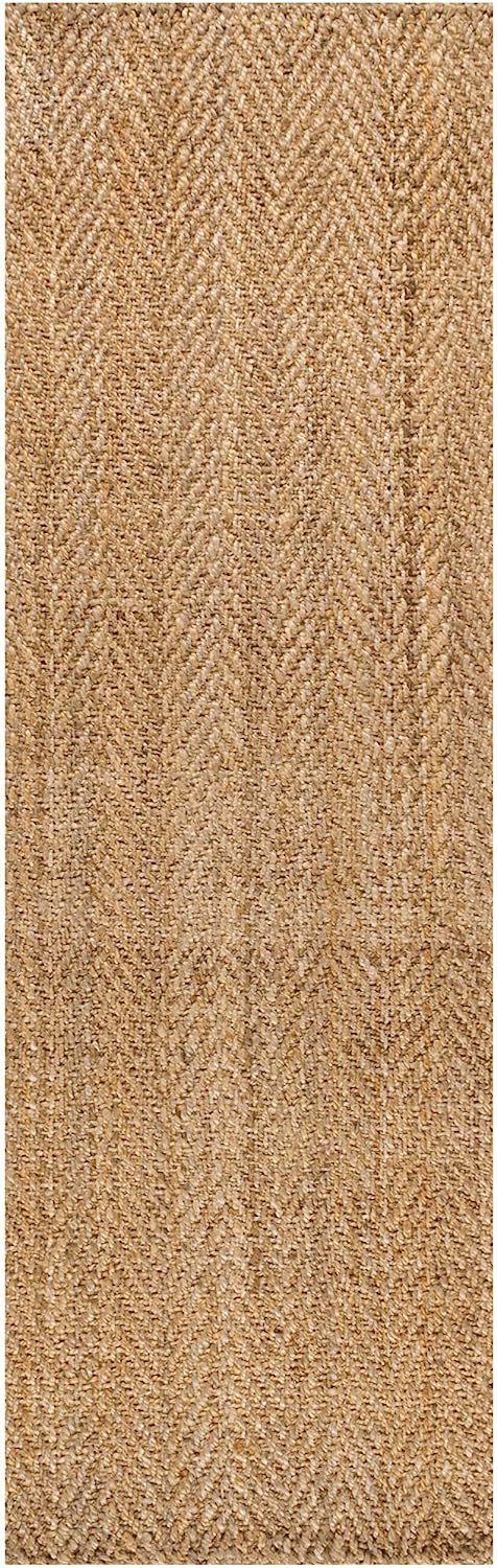 JONATHAN Y NFR101A-28 Espina Hand Woven Herringbone Chunky Jute Indoor Area -Rug Bohemian Farmhou... | Amazon (US)