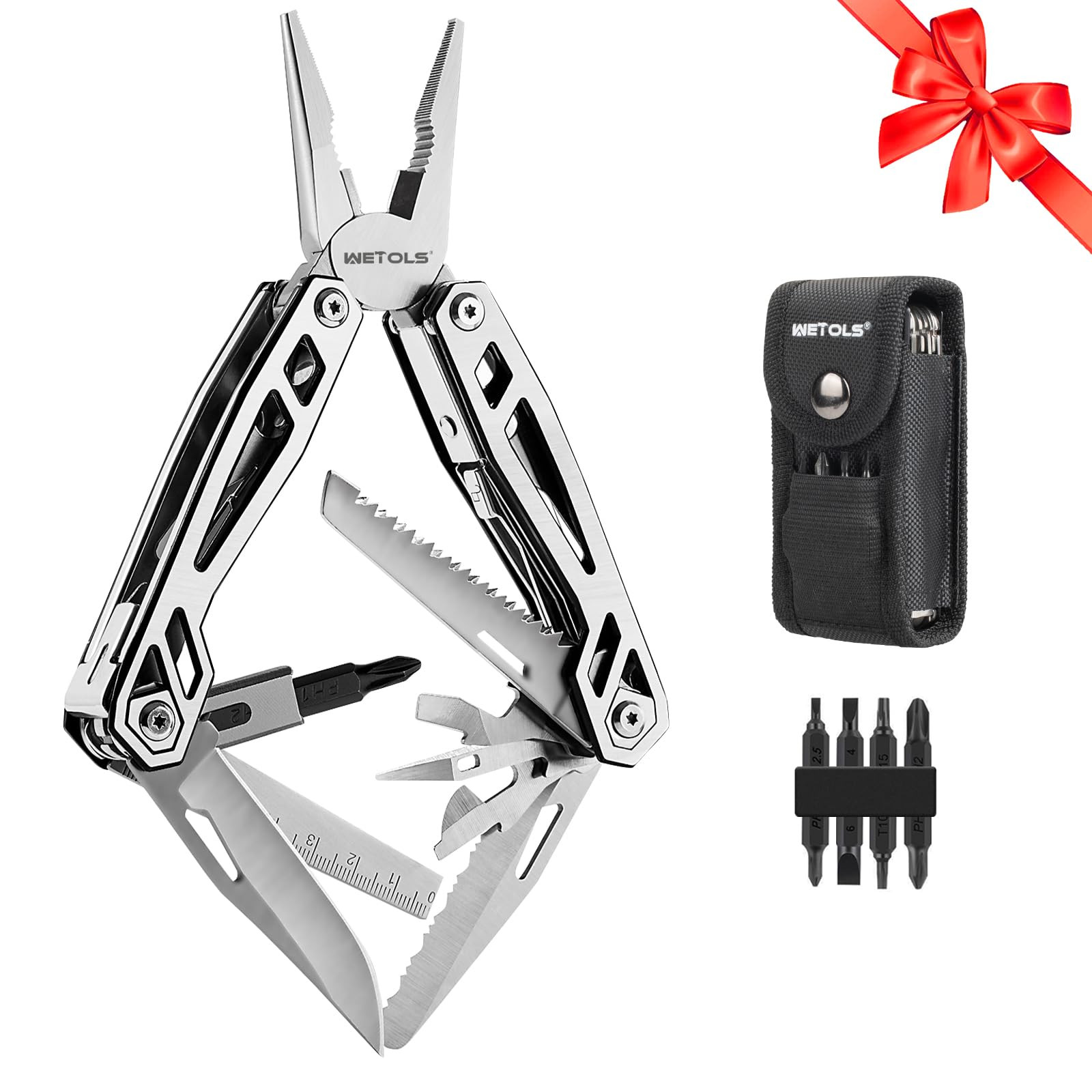 Multitool with Pocket Knife, Birthday Gifts for Men Women Mom Dad, WETOLS 21-in-1 Stainless Steel... | Amazon (US)